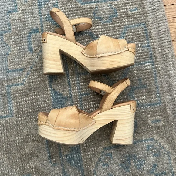 Free People Orion Woven Clogs Size 6 - Picture 6 of 9